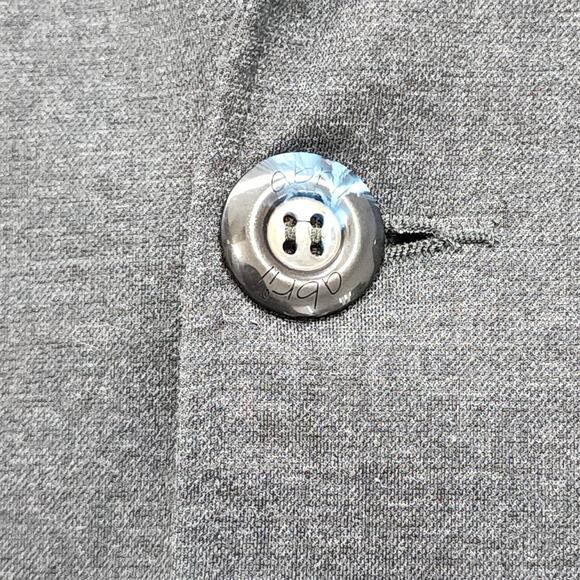 Abril Blazer Womens M Blue Stretch 2-Button Casual Office Jacket Columbia Preppy - Picture 2 of 10